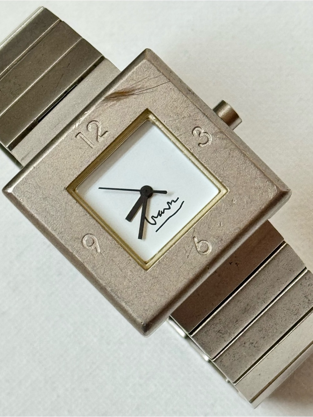Vintage Michael Graves 30mm 7" MAX Men's Women's Silver Watch MG/5007